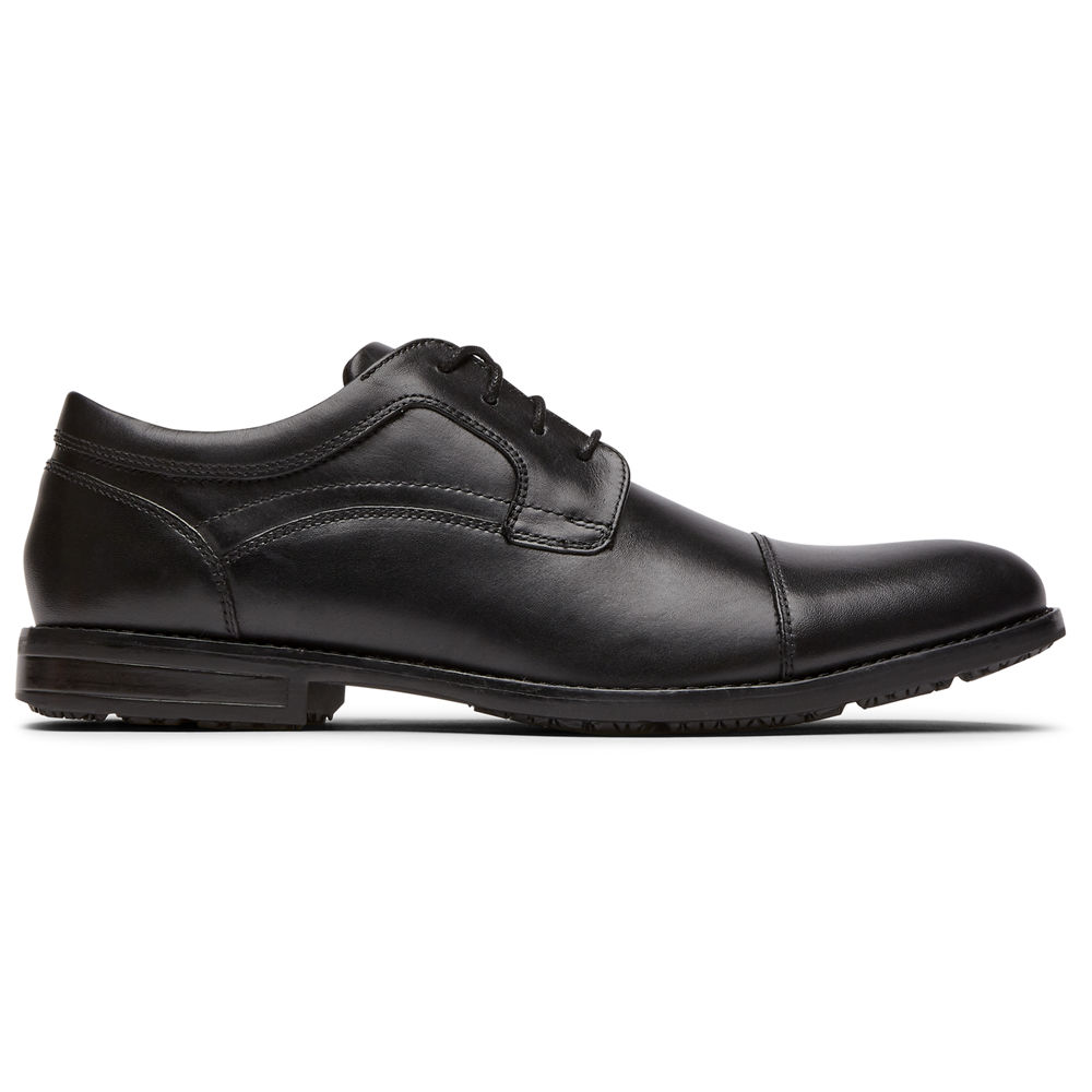 Rockport Mens Mykel Cap Toe - Oxfords Black - CEX421986